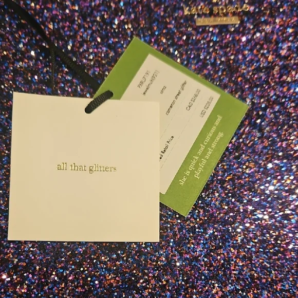 Kate Spade Purple Glitter Clutch - Picture 2 of 4